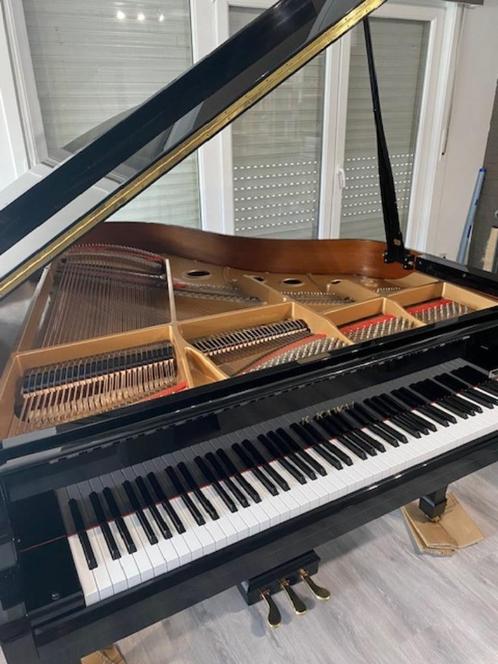 Kawai GS40 (1.86) 1988 Zeer goede staat, Muziek en Instrumenten, Piano's, Gebruikt, Vleugel, Zwart, Hoogglans, Ophalen