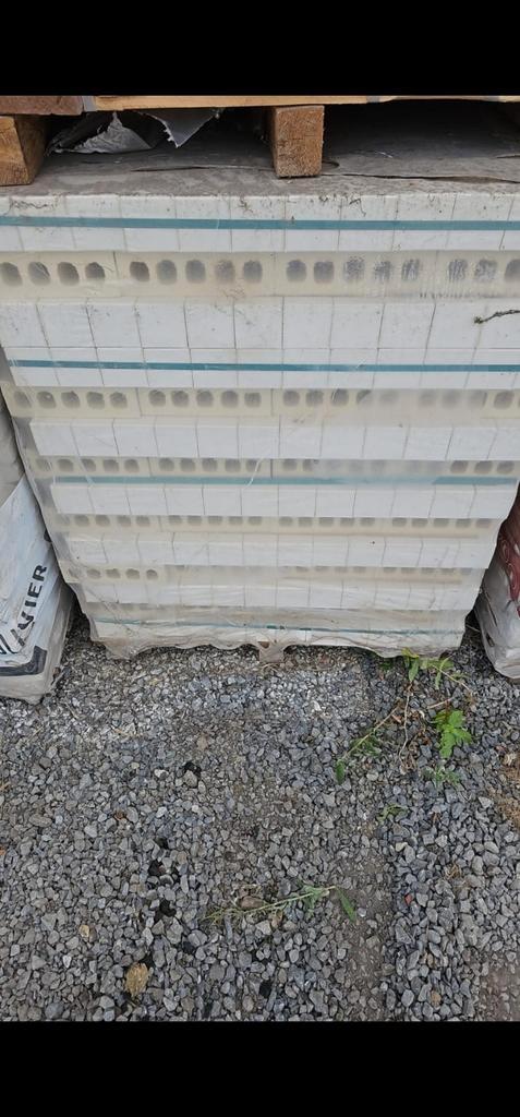 Vlissings Klompje Witgrijs M50 – 2 palletten – Nieuw, Doe-het-zelf en Bouw, Platen en Panelen, Zo goed als nieuw, Ophalen