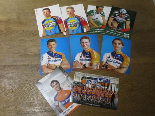 LOT 9 FOTO'S WIELRENNERS - ZIE AFBEELDING, Verzamelen, Overige Verzamelen, Zo goed als nieuw, Ophalen of Verzenden