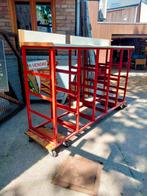Te Koop: Metalen Rek voor Bakken. H 130/145, x D 65 x B 238, Zakelijke goederen, Kantoor en Winkelinrichting | Magazijn, Stelling en Opslag