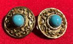 Rare Boucles d'Oreilles Vintage Edouard Rambaud Paris, Enlèvement ou Envoi, Or, Boucles d'oreilles
