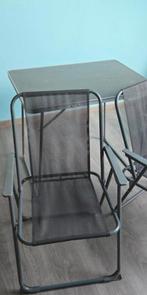 2 chaises et table de camping pliables, Enlèvement, Comme neuf