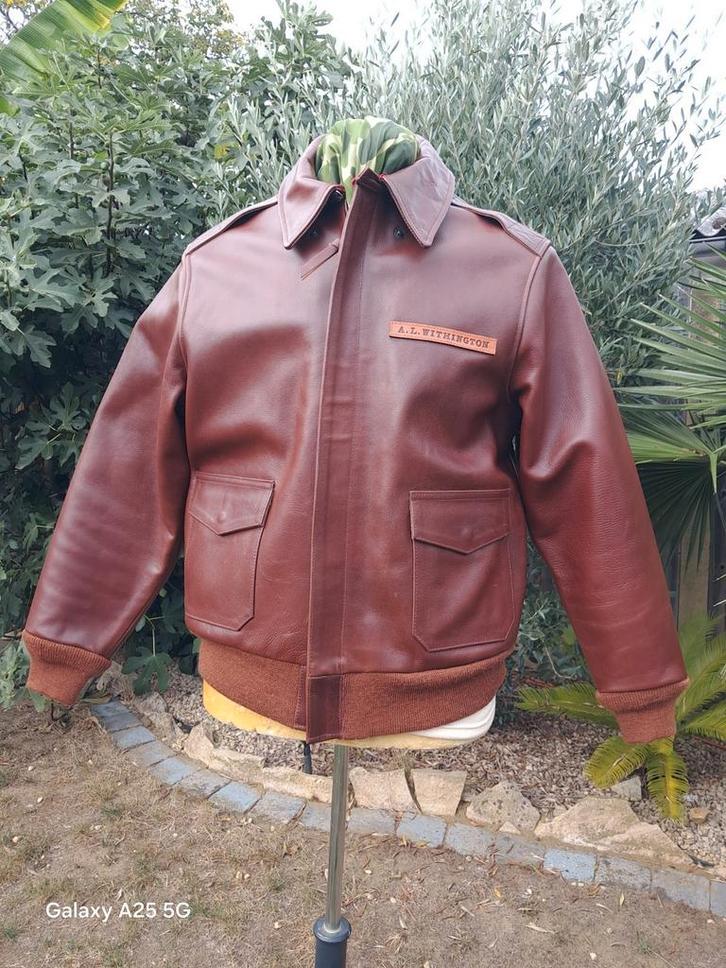 WW2 usaaf A-2 flight jacket, Kleding | Heren, Jassen | Winter, Zo goed als nieuw, Ophalen of Verzenden