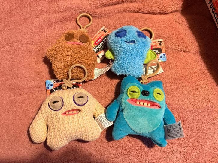 Originele Fuggler Funny Ugly Monster 4 st (sleutelhangers), Kinderen en Baby's, Speelgoed | Knuffels en Pluche, Nieuw, Overige typen