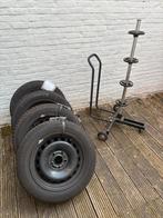 Set Continental WinterContact 205/55 R16 op stalen velgen, Auto-onderdelen, Ophalen, Gebruikt, 16 inch, Banden en Velgen