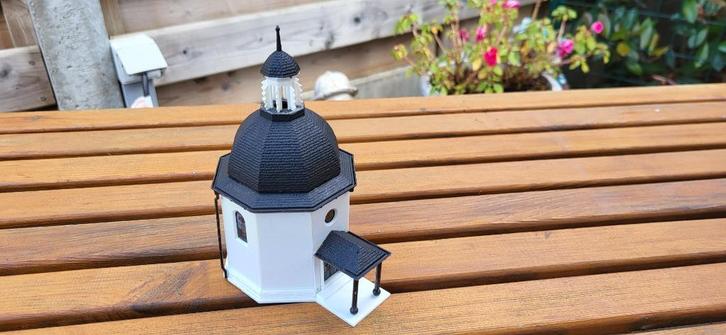 vollmer 42412 mooie grote kapel met led verlichting !, Hobby en Vrije tijd, Modeltreinen | H0, Zo goed als nieuw, Brug, Tunnel of Gebouw