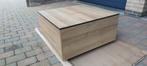 salontafel hout 80x80x37, Comme neuf, 50 à 100 cm, Chêne, 50 à 100 cm