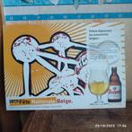 Kartonnen reclame van DUVEL. Belgische nationale feestdag., Verzamelen, Biermerken, Ophalen of Verzenden, Nieuw, Reclamebord, Plaat of Schild