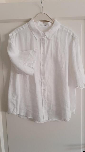 linnen witte blouse Opus - 44 beschikbaar voor biedingen