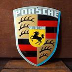 Emaille Schild PORSCHE Wapen Dealer Reclamebord Logo Plaque, Verzamelen, Verzenden, Gebruikt, Reclamebord