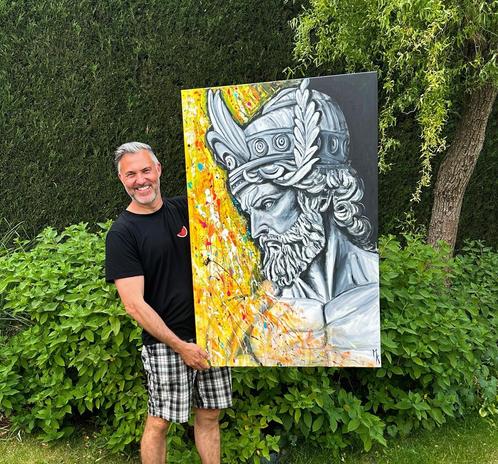 Groot origineel schilderij Mk Art, Antiek en Kunst, Kunst | Schilderijen | Modern, Ophalen