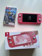 Nintendo Switch lite Coral nieuw + Lego City Undercover, Nieuw, Roze of Coral, Ophalen