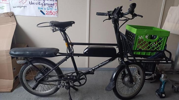 Le petit porteur- Eletric Cargo-  model: Shorty, Fietsen en Brommers, Fietsen | Vouwfietsen, Zo goed als nieuw, Ophalen