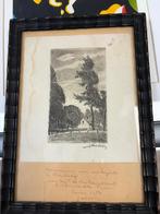 Juliaan Severin ets met opdracht 1952, Ophalen of Verzenden