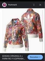 Adidas originals, gebloemd vestje, multicolor,  mt S, Kleding | Dames, Adidas, Ophalen of Verzenden, Zo goed als nieuw, Jasje