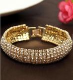 Bracelet Rhinestone Cuff, Ophalen of Verzenden, Nieuw