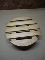 Plantenhouder met wielen 30 cm 60 kg in perfecte staat, Huis en Inrichting, Ophalen, Zo goed als nieuw, Rond, Hout