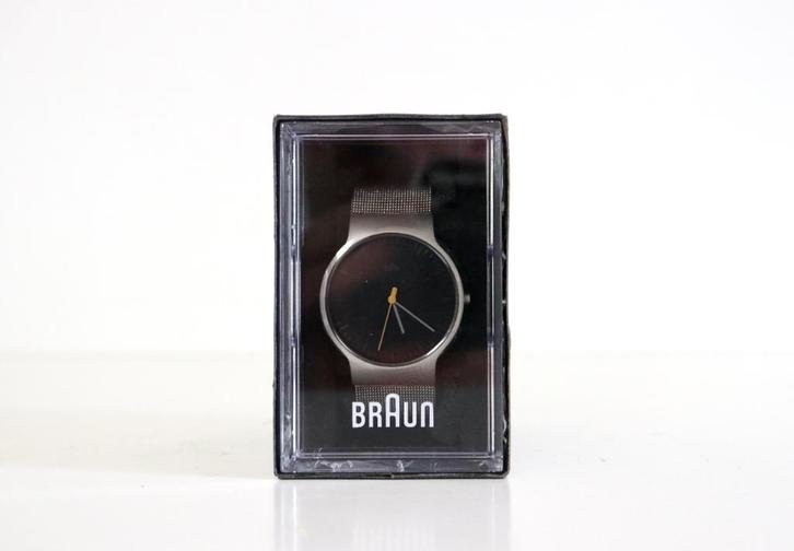 Braun Dieter Rams Horloge - Vintage design uurwerk, Handtassen en Accessoires, Horloges | Heren, Nieuw, Polshorloge, Staal, Ophalen of Verzenden