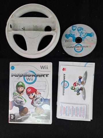 Nintendo Wii Mario Kart-spel met stuurwiel. Rendez-vous beri