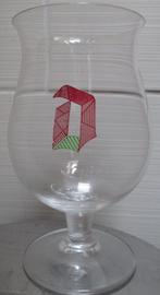 Kristallen rood/groen Duvel- glas van Spiegelau, Ophalen of Verzenden, Gebruikt, Glas of Glazen, Duvel