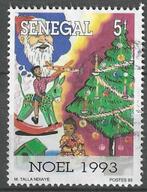 Senegal 1993 - Yvert 1046 - Kerstzegel - 5 F. (ST), Timbres & Monnaies, Timbres | Afrique, Affranchi, Envoi