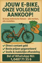 OPKOOP ELEKTRISCHE FIETSEN‼️‼️, Ophalen, Zo goed als nieuw