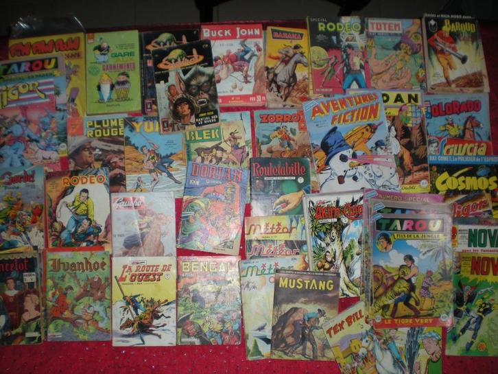 lot de +/- 3000 petites BD (noir et blanc), Boeken, Stripverhalen, Gelezen, Ophalen