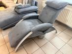Ergonomische relaxzetel in stof, Huis en Inrichting, Fauteuils, Ophalen, Gebruikt, 100 tot 125 cm, 75 tot 100 cm