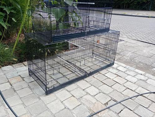 Draadkooien Domus molinari zwart., Dieren en Toebehoren, Vogels | Hokken en Kooien, Gebruikt, Broedkooi of Kweekkooi, Aluminium