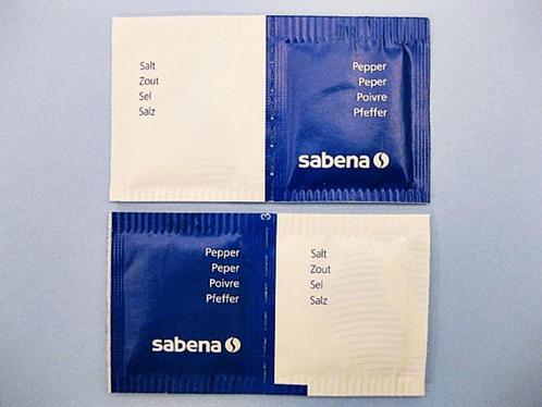 Sabena Zout & Peper zakje, Verzamelen, Sabenasouvenirs, Nieuw, Gevuld, Ophalen of Verzenden
