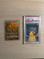 Pokemon Pikachu Grey Felt Hat / Ultra Necrozma GX, Hobby en Vrije tijd, Verzamelkaartspellen | Pokémon, Ophalen, Zo goed als nieuw