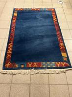 tapijt Nepal - handgeknoopt, Huis en Inrichting, Ophalen, Gebruikt, 100 tot 150 cm, Blauw