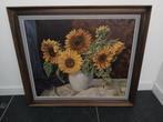 Schilderij zonnebloemen, Antiek en Kunst, Kunst | Schilderijen | Klassiek, Ophalen
