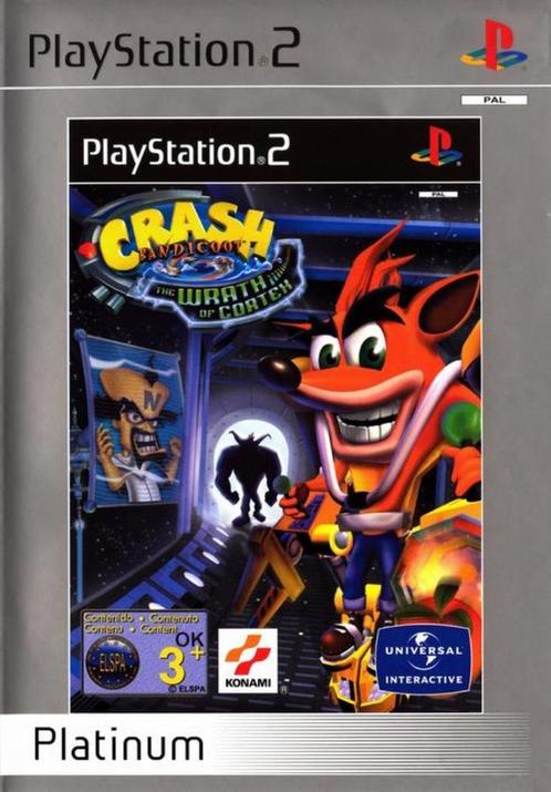 Crash Bandicoot The Wrath of Cortex Platinum, Consoles de jeu & Jeux vidéo, Jeux | Sony PlayStation 2, Utilisé, Plateforme, 1 joueur