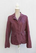 Somewhere T40 paarse linnen jas, Kleding | Dames, Jassen | Zomer, Maat 38/40 (M), Paars, Somewhere, Ophalen of Verzenden
