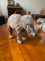 Houten olifant – decoratie, Ophalen, Zo goed als nieuw