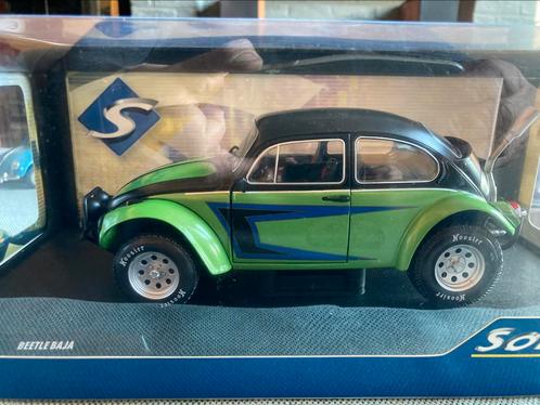 VW Beetle Baja 1976 groen/zwart 1/18 Solido, Hobby en Vrije tijd, Modelauto's | 1:18, Nieuw, Auto, Solido, Ophalen