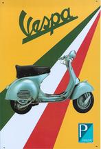 Vespa metaal bord 20x30cm, Ophalen of Verzenden