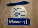 Vintage sticker auto merk Ford Mustang II, Verzamelen, Ophalen of Verzenden, Zo goed als nieuw, Auto of Motor