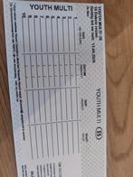 Youth multi -26 10 ritten kaart, Tickets en Kaartjes, Trein