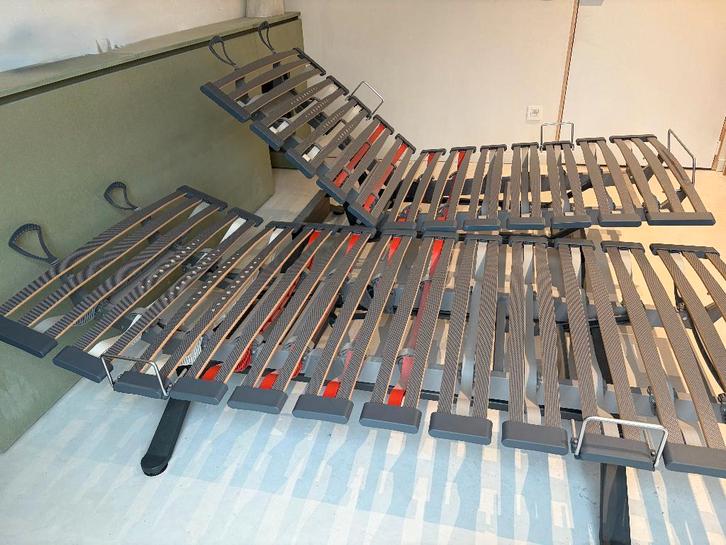 SWISSFLEX 2 lattenbodems 2mx1m, Huis en Inrichting, Slaapkamer | Bedden, Gebruikt, Tweepersoons, Overige maten, 200 cm, Overige materialen