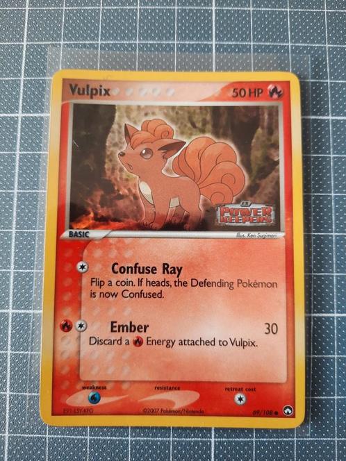 Vulpix power keepers stamp holo, Hobby en Vrije tijd, Verzamelkaartspellen | Pokémon, Zo goed als nieuw, Ophalen of Verzenden