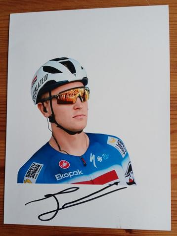 Gesigneerde foto van Tim Merlier.  beschikbaar voor biedingen