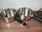 2 steelpannen, Ophalen, Zo goed als nieuw