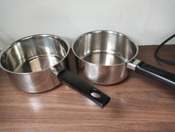 2 steelpannen  beschikbaar voor biedingen