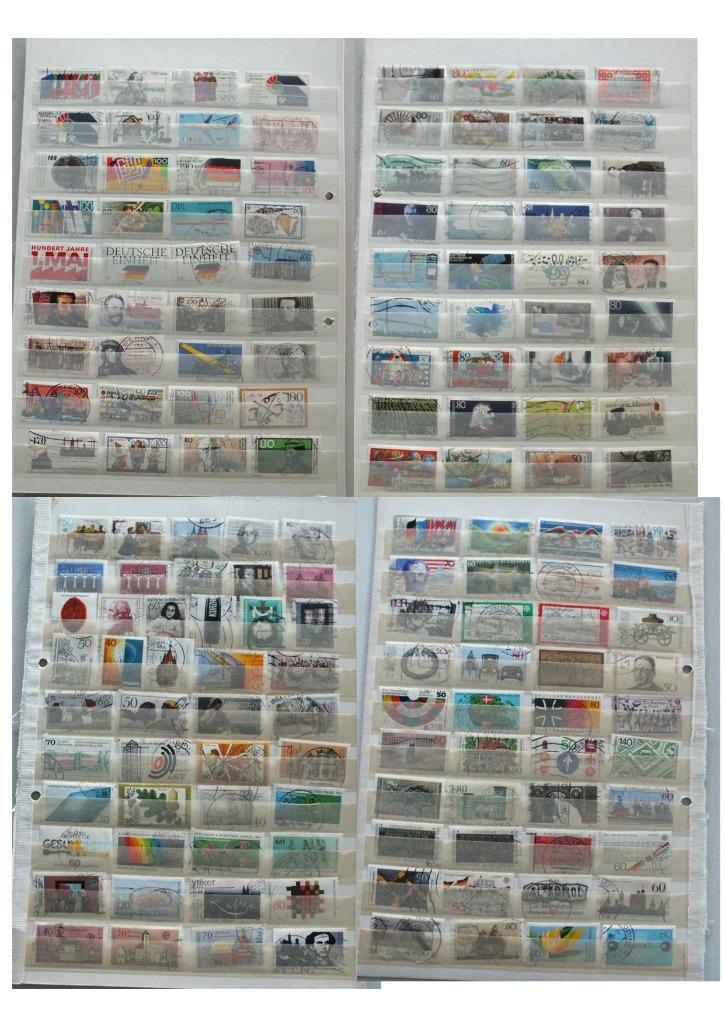 Mooi lotje Duitsland Bund (2)gestempeld grote postzegels, Postzegels en Munten, Postzegels | Europa | Duitsland, Gestempeld, BRD