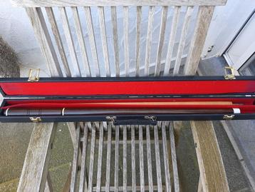 Queue de billard + coffret de transport, Enlèvement ou Envoi, Comme neuf