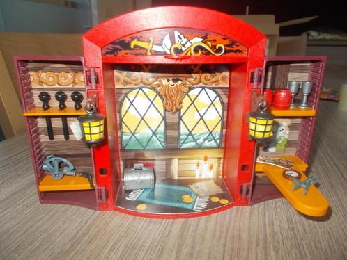 B - Playmobil Pirates : Coffre à pirate + figurines., Kinderen en Baby's, Speelgoed | Playmobil, Zo goed als nieuw, Complete set