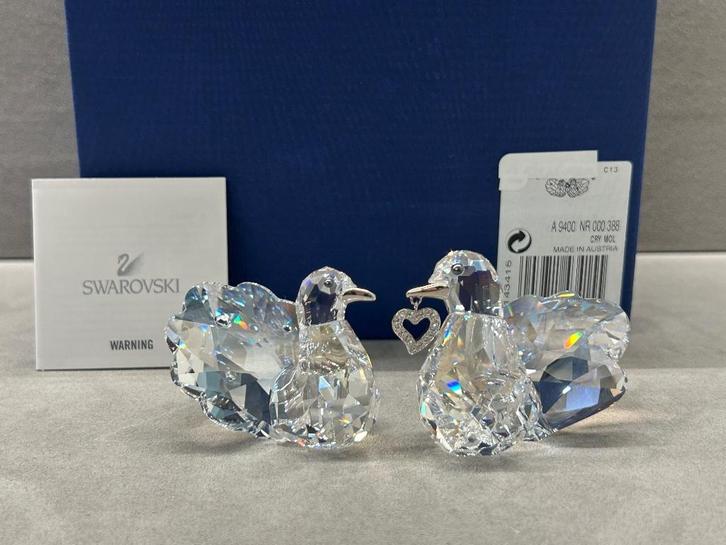 Swarovski Verliefde Tortelduiven, Verzamelen, Swarovski, Nieuw, Figuurtje, Ophalen of Verzenden