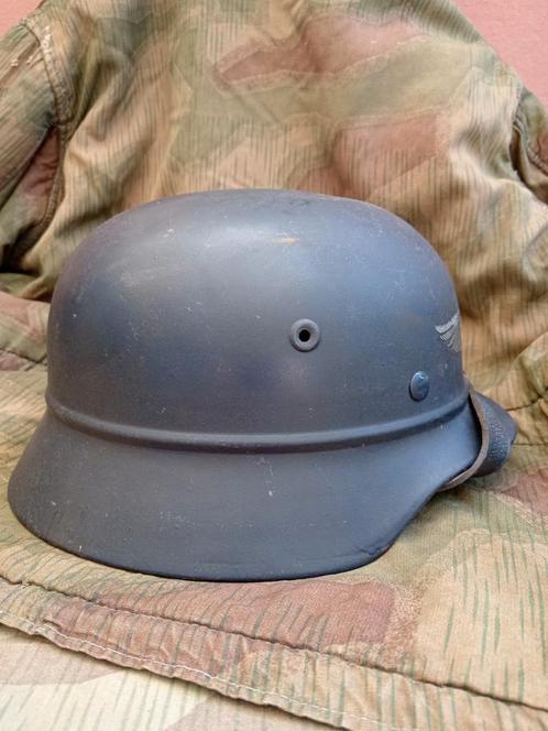 wo2 Duits M40 NS66 Luftschutz helm mint conditie, Verzamelen, Militaria | Tweede Wereldoorlog, Luchtmacht, Helm of Baret, Ophalen of Verzenden